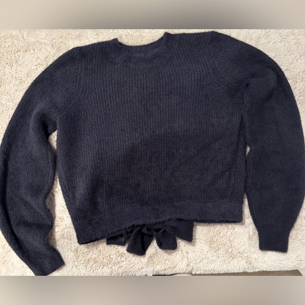 American Eagle Outfitters Dark Gray Crew Neck Sweater